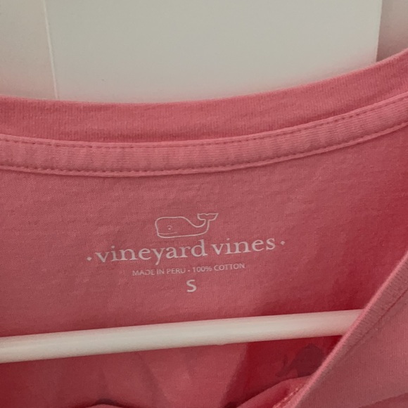 Vineyard Vines S Lacrosse T Shirt women’s Small Lax Rare! Coral - Picture 6 of 6